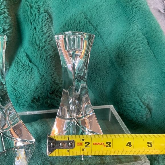 BIRKS Italian Crystal Candle Holders - Picture 7 of 9